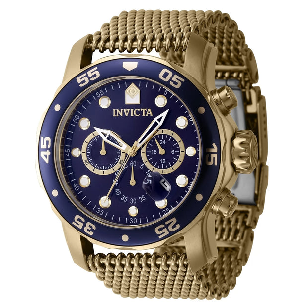 Invicta Men's 47239 Pro Diver Quartz Chronograph Blue Dial Watch