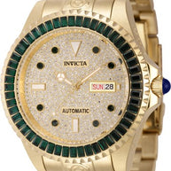 Invicta Men's 45660 Pro Diver Automatic 3 Hand Gold, Pave Dial Watch