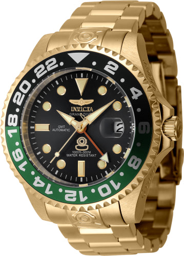 Invicta Men's 45672 Pro Diver Automatic 3 Hand Black Dial Watch