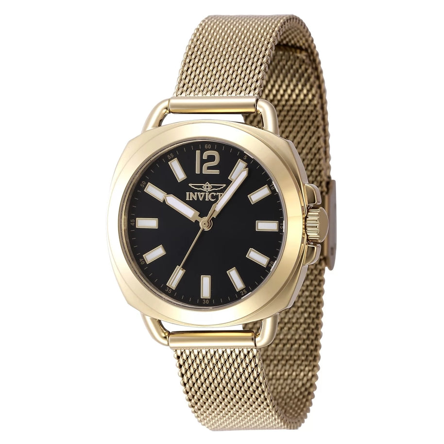 Invicta Women's 47324 Wildflower Quartz 3 Hand Black Dial Watch