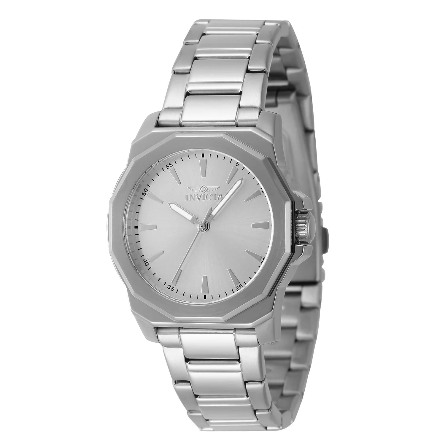 Invicta Women's 47337 Speedway Quartz 3 Hand Silver Dial Watch