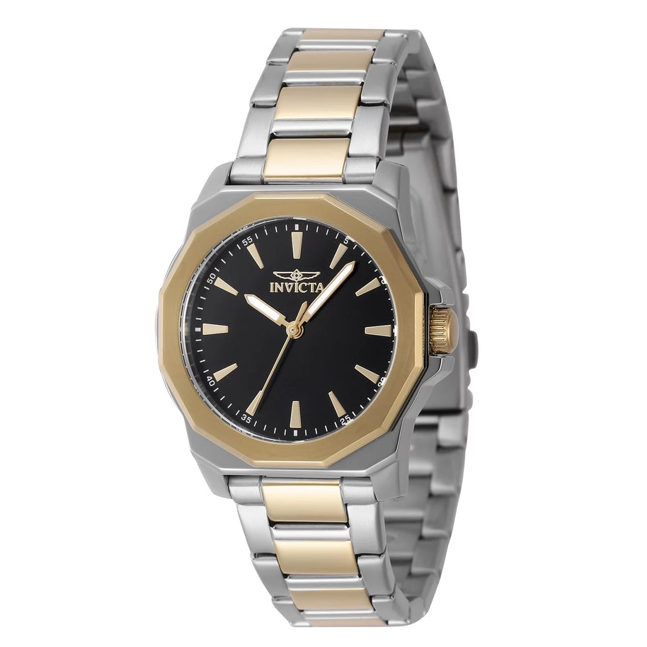 Invicta Men's 47338 Speedway Quartz 3 Hand Black Dial Watch