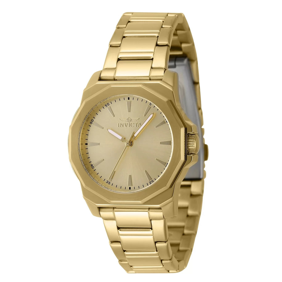 Invicta Women's 47339 Speedway Quartz 3 Hand Gold Dial Watch