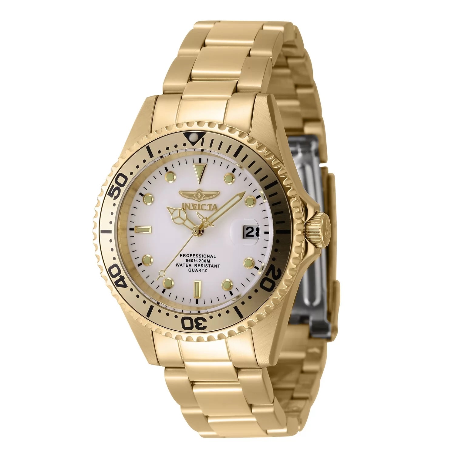 Invicta Men's 8938OB Pro Diver Quartz 3 Hand White Dial Watch