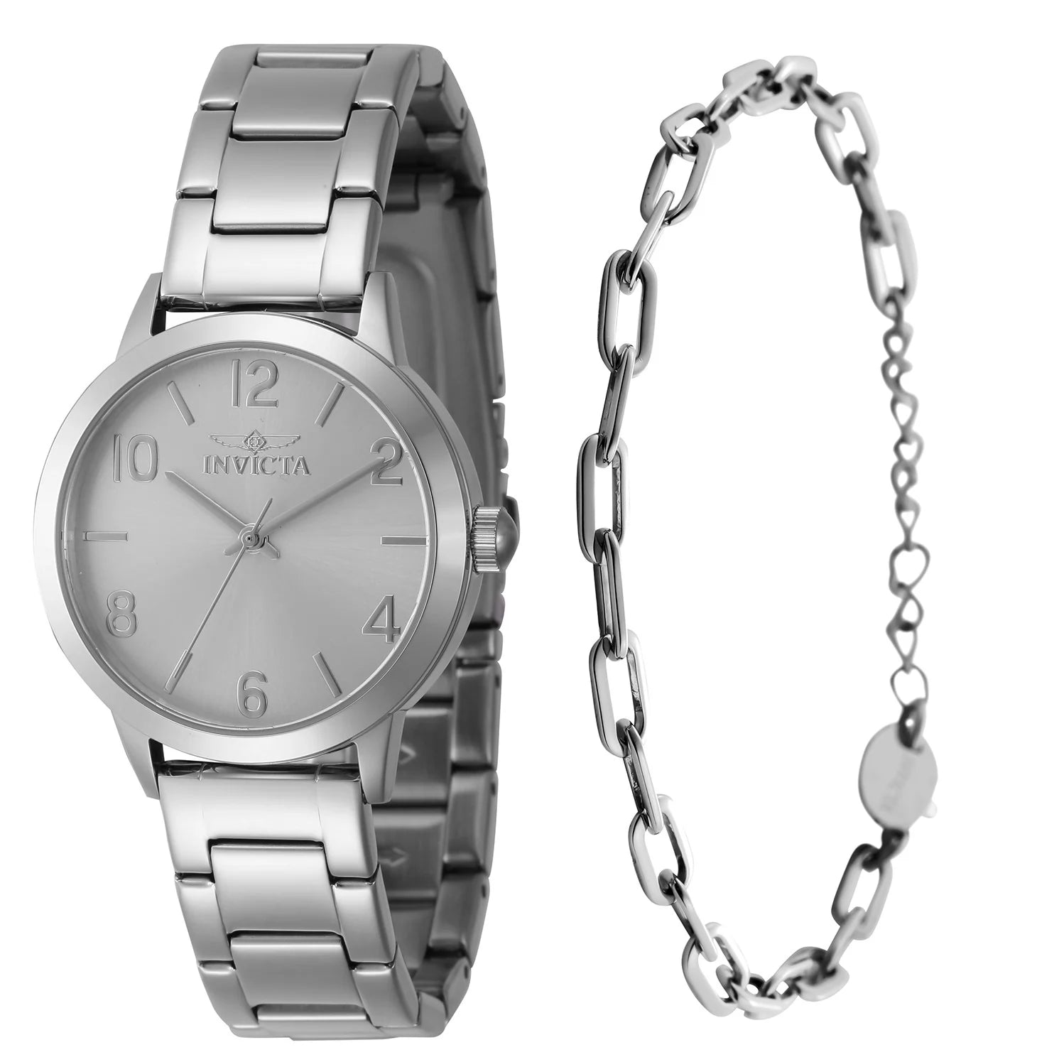 Invicta Women's 47270 Wildflower Quartz 3 Hand Silver Dial Watch