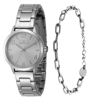 Invicta Women's 47270 Wildflower Quartz 3 Hand Silver Dial Watch