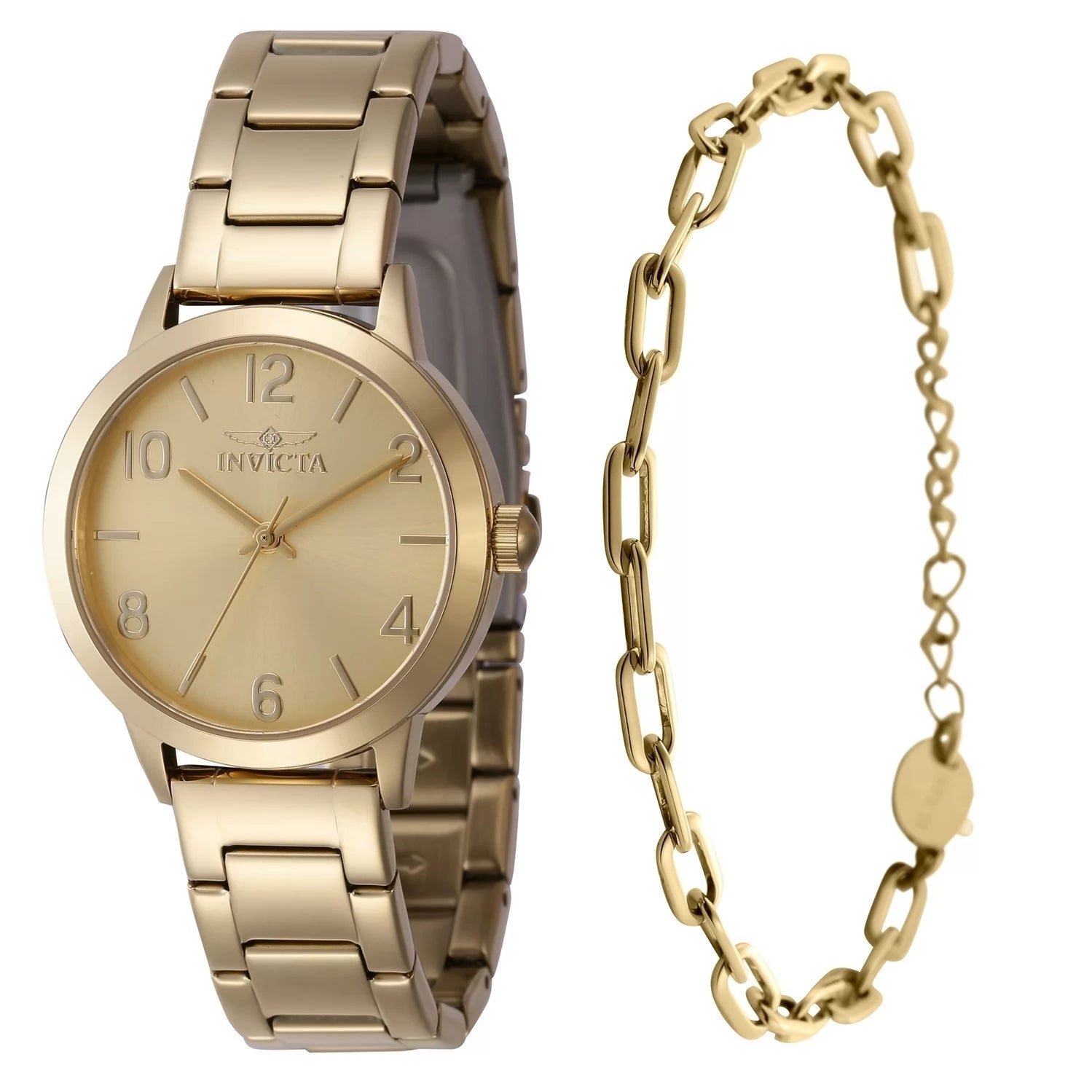 Invicta Women's 47271 Wildflower Quartz 3 Hand Gold Dial Watch