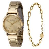 Invicta Women's 47271 Wildflower Quartz 3 Hand Gold Dial Watch