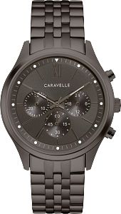 45A141 Caravelle Men's Dress Chronograph Gunmetal Watch