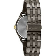 45B149 Caravelle Men's Dress Quartz Gray Dial Gunmetal Watch