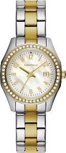 Caravelle by Bulova 45M113 Women's Two-Tone Crystal Accent Watch