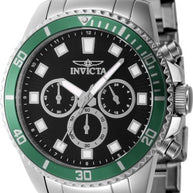 Invicta Men's 46051 Pro Diver Quartz Chronograph Black Dial Watch