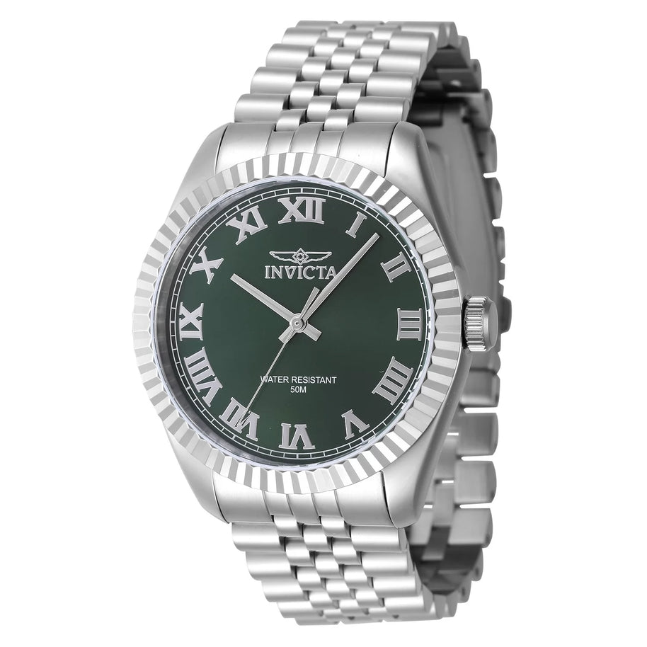 Invicta Women's 47398 Specialty Quartz 3 Hand Green Dial Watch