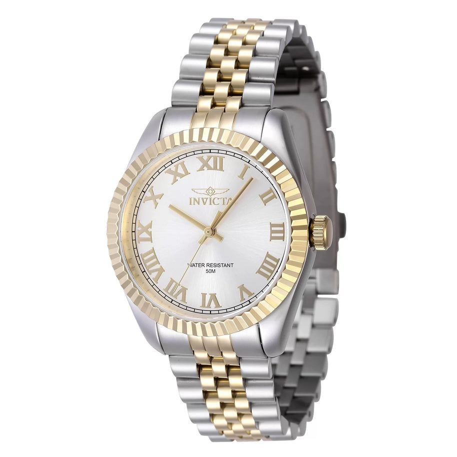 Invicta Women's 47414 Specialty Quartz 3 Hand Silver Dial Watch