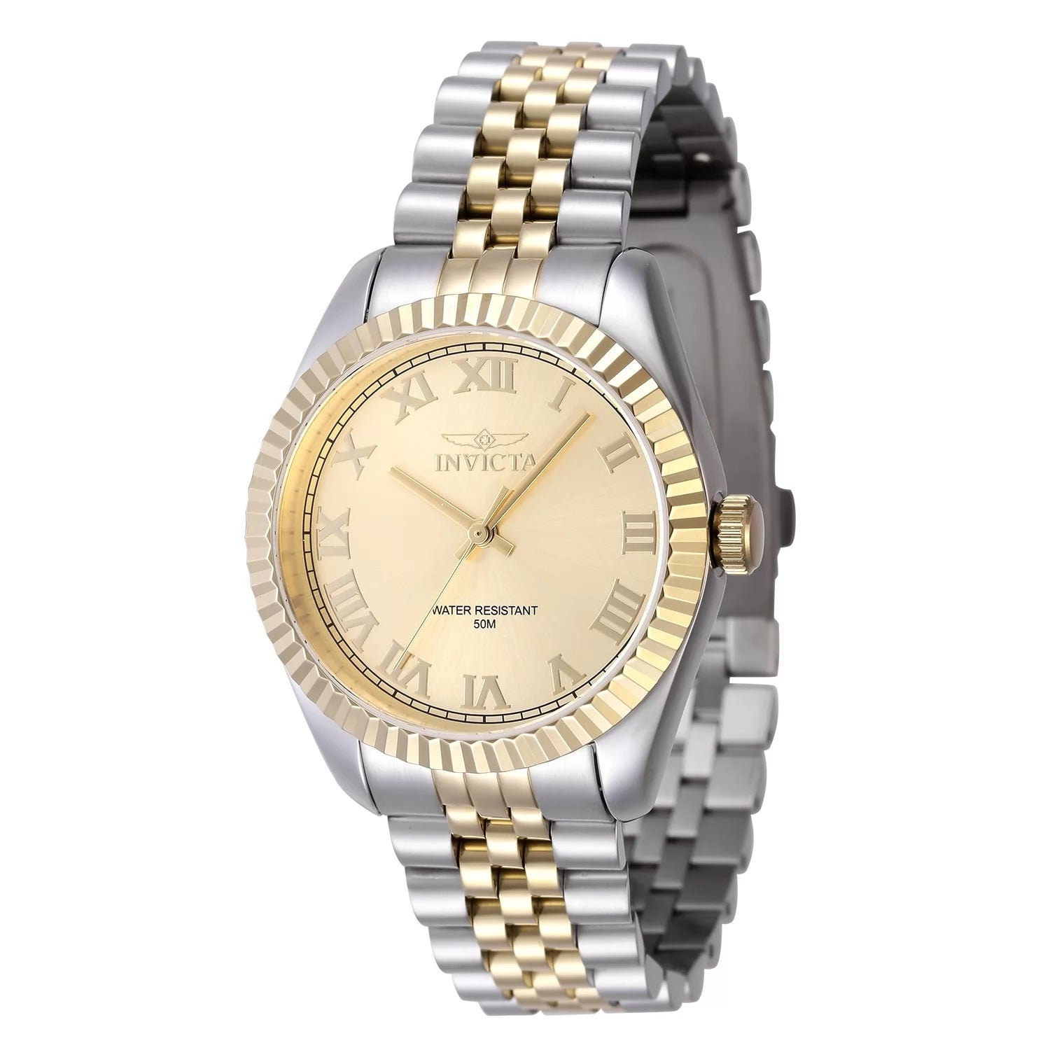 Invicta Women's 47416 Specialty Quartz 3 Hand Gold Dial Watch