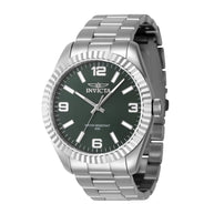 Invicta Men's 47450 Specialty Quartz 3 Hand Green Dial Watch