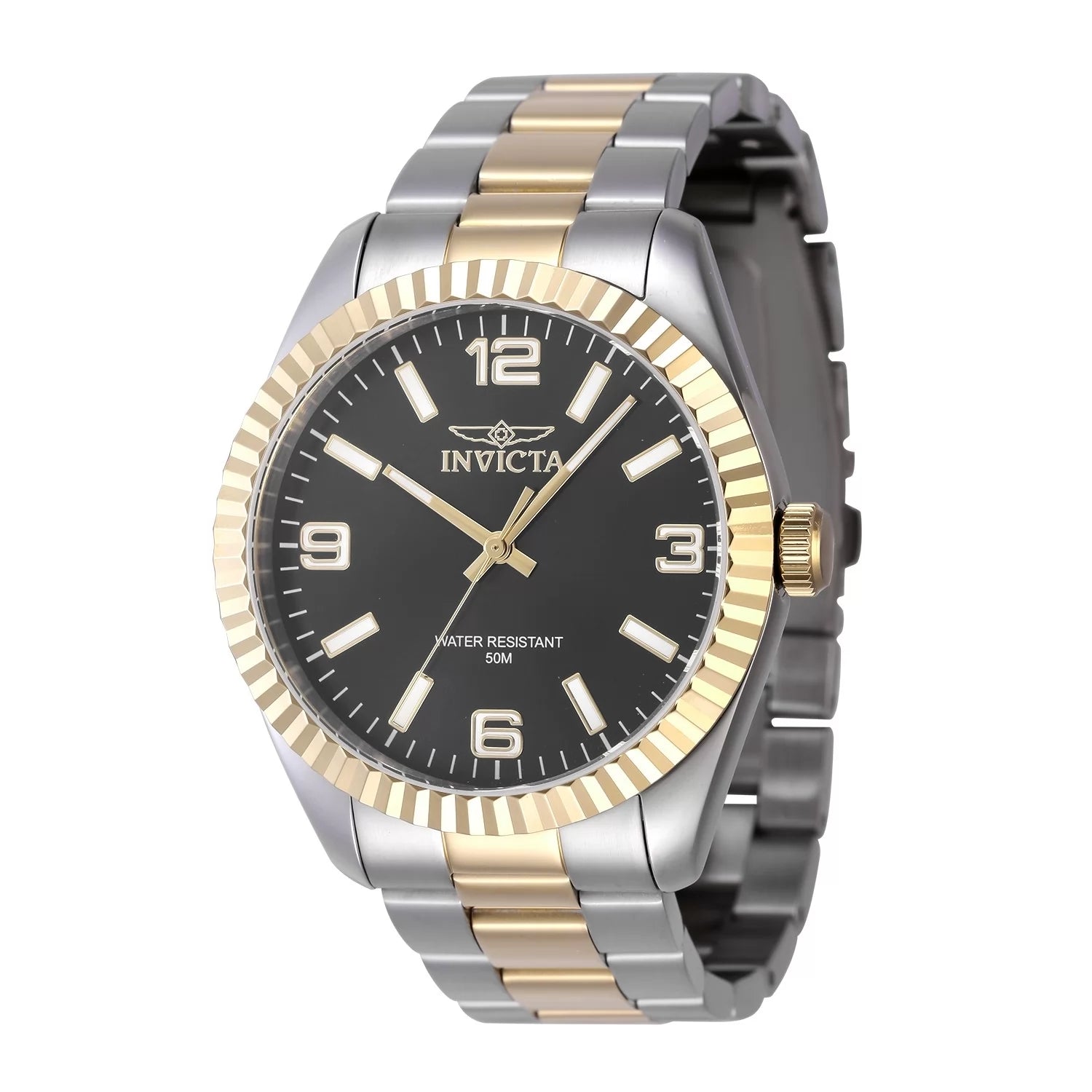 Invicta Men's 47453 Specialty Quartz 3 Hand Black Dial Watch
