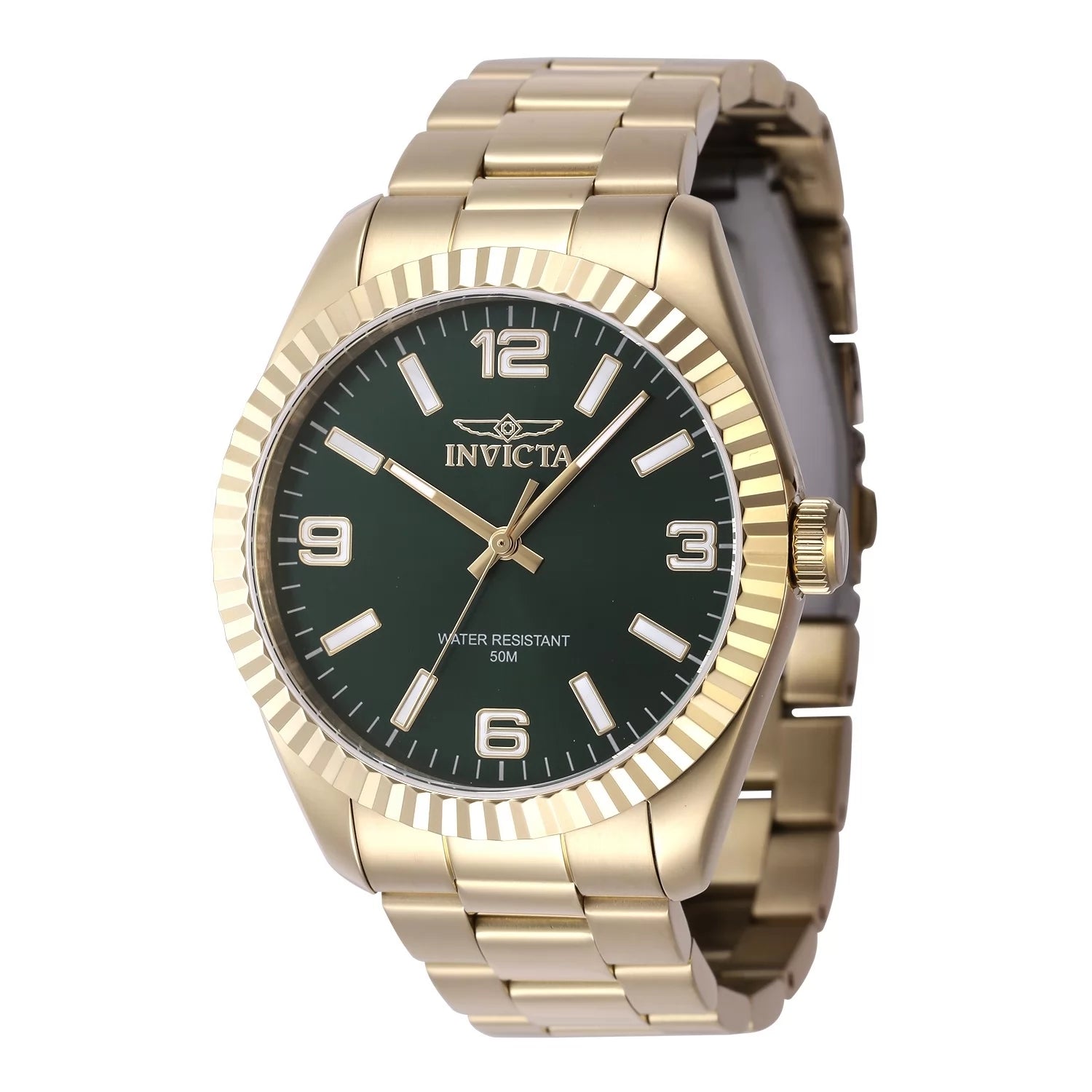 Invicta Men's 47459 Specialty Quartz 3 Hand Green Dial Watch