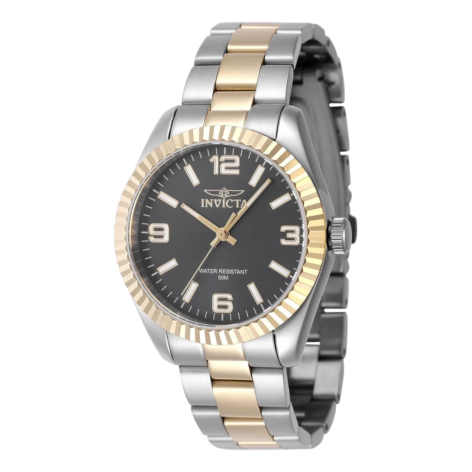 Invicta Men's 47468 Specialty Quartz 3 Hand Green, Gold, Black Dial Watch