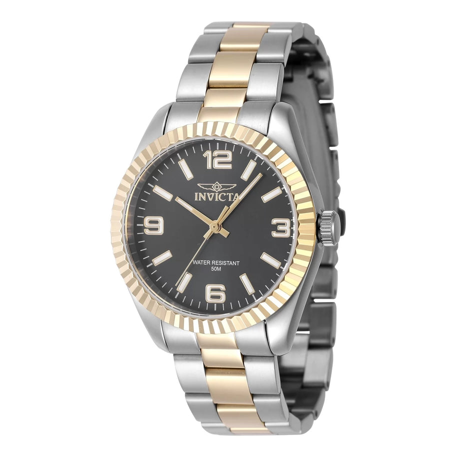 Invicta Men's 47468 Specialty Quartz 3 Hand Green, Gold, Black Dial Watch