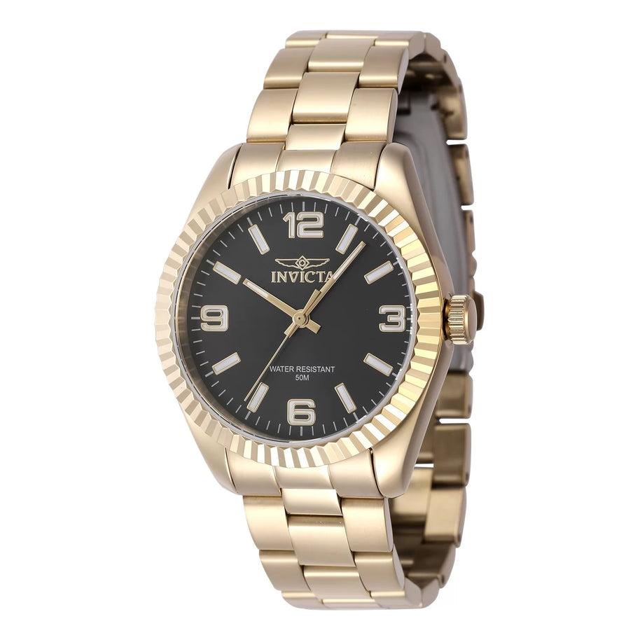 Invicta Women's 47473 Specialty Quartz 3 Hand Black Dial Watch