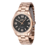Invicta Women's 47476 Specialty Quartz 3 Hand Black Dial Watch