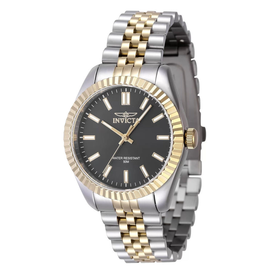 Invicta Women's 47499 Specialty Quartz 3 Hand Black Dial Watch