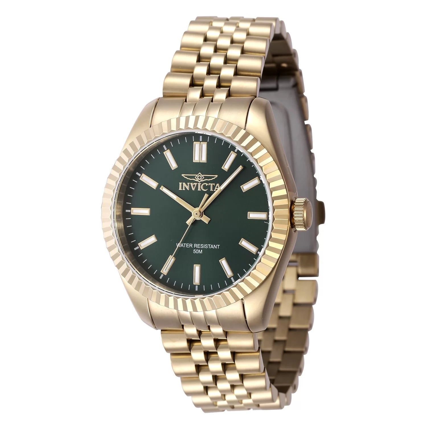 Invicta Women's 47505 Specialty Quartz 3 Hand Green Dial Watch