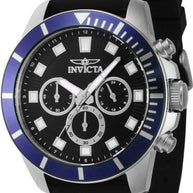Invicta Men's 46079 Pro Diver Quartz Chronograph Black Dial Watch