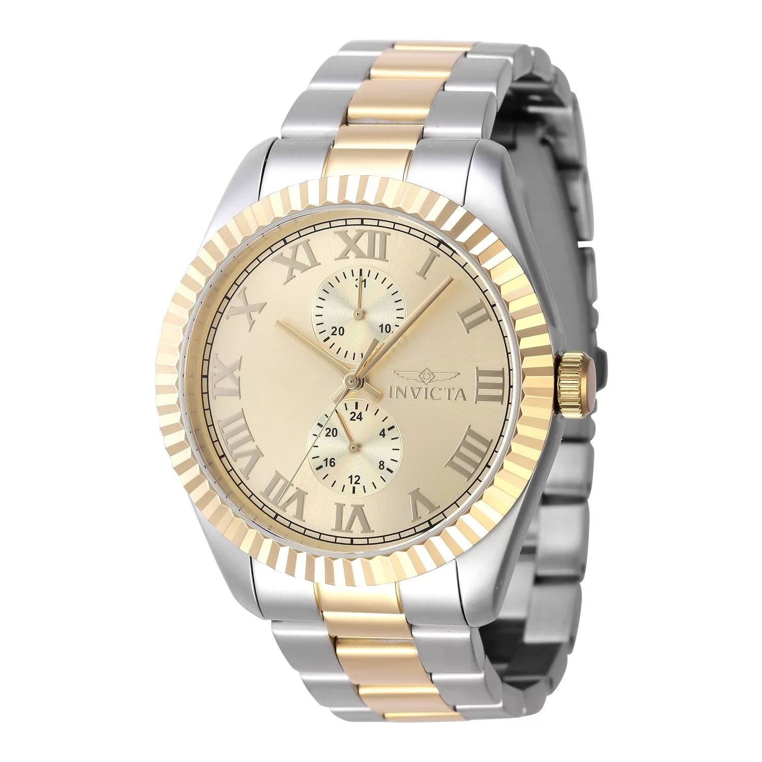 Invicta Men's 47428 Specialty Quartz Multifunction Gold Dial Watch