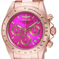 Invicta Women's 16657 Speedway Quartz Chronograph Hot Pink Dial Watch