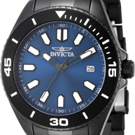 Invicta Men's 46320 Pro Diver Quartz 3 Hand Blue Dial Watch