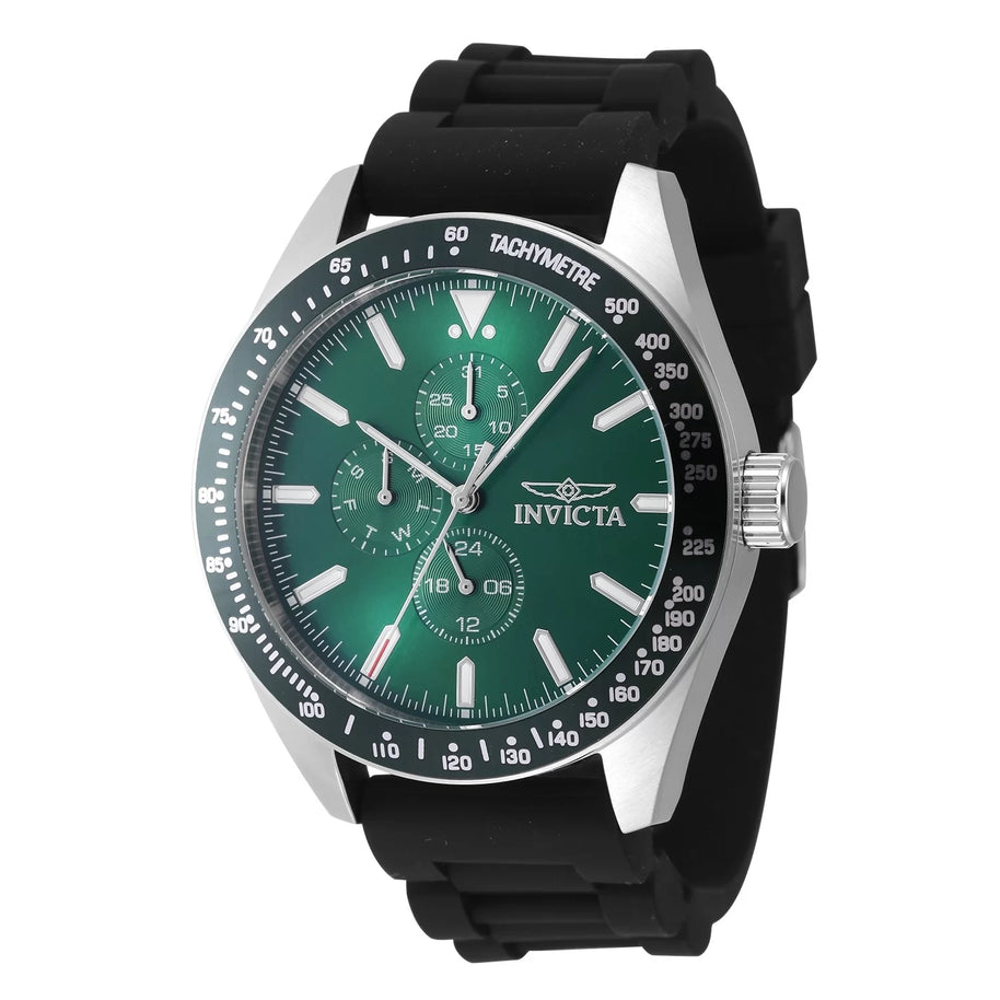 Invicta Men's 47591 Aviator Quartz Chronograph Green Dial Watch