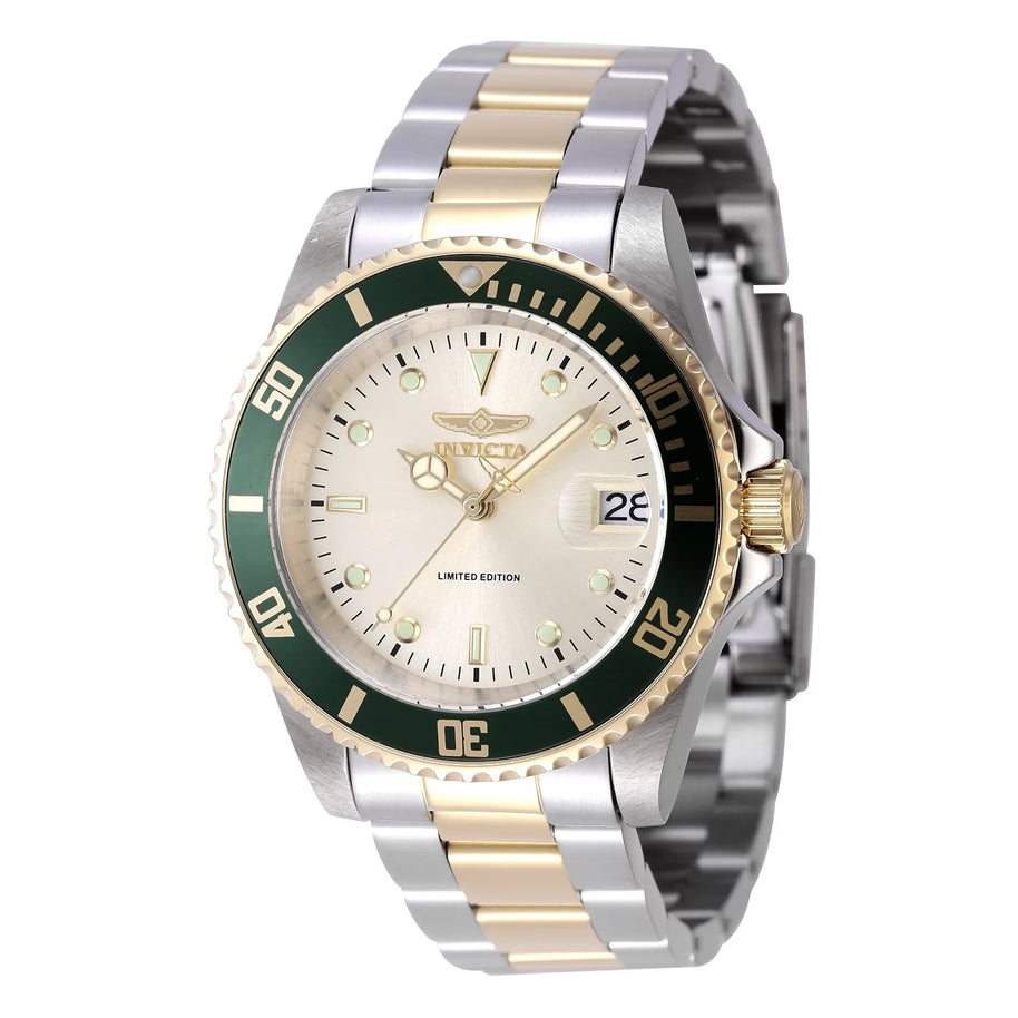 Invicta Men's 47395 Pro Diver Automatic 3 Hand Champagne Dial Watch