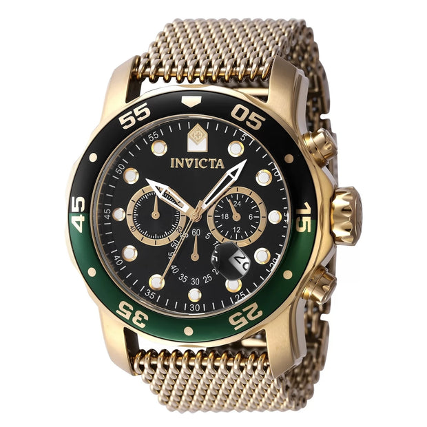 Invicta Men's 47632 Pro Diver Quartz Chronograph Black Dial Watch