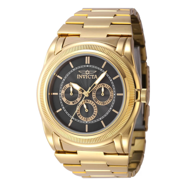 Invicta Men's 46262 Slim Quartz Chronograph Black Dial Watch