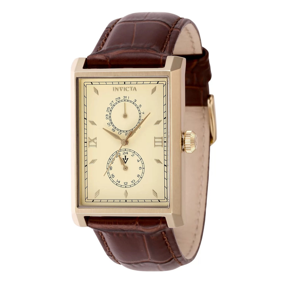 InvictaMen's 46859 Vintage Quartz VH61 Gold Dial Watch