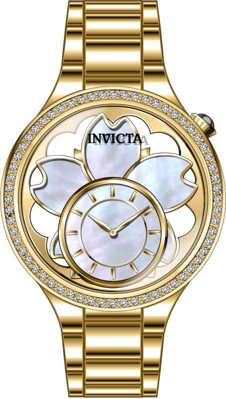 Invicta Women's 46754 Wildflower Quartz PC10 Mother of Pearl, Metal Dial Watch