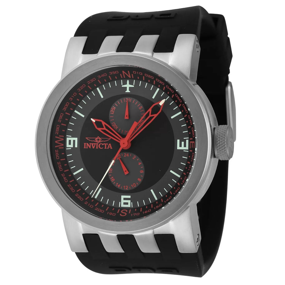 Invicta Men's 44224 DNA Quartz Multifunction Black, Grey, Red Dial Watch