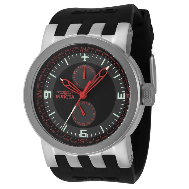 Invicta Men's 44224 DNA Quartz Multifunction Black, Grey, Red Dial Watch