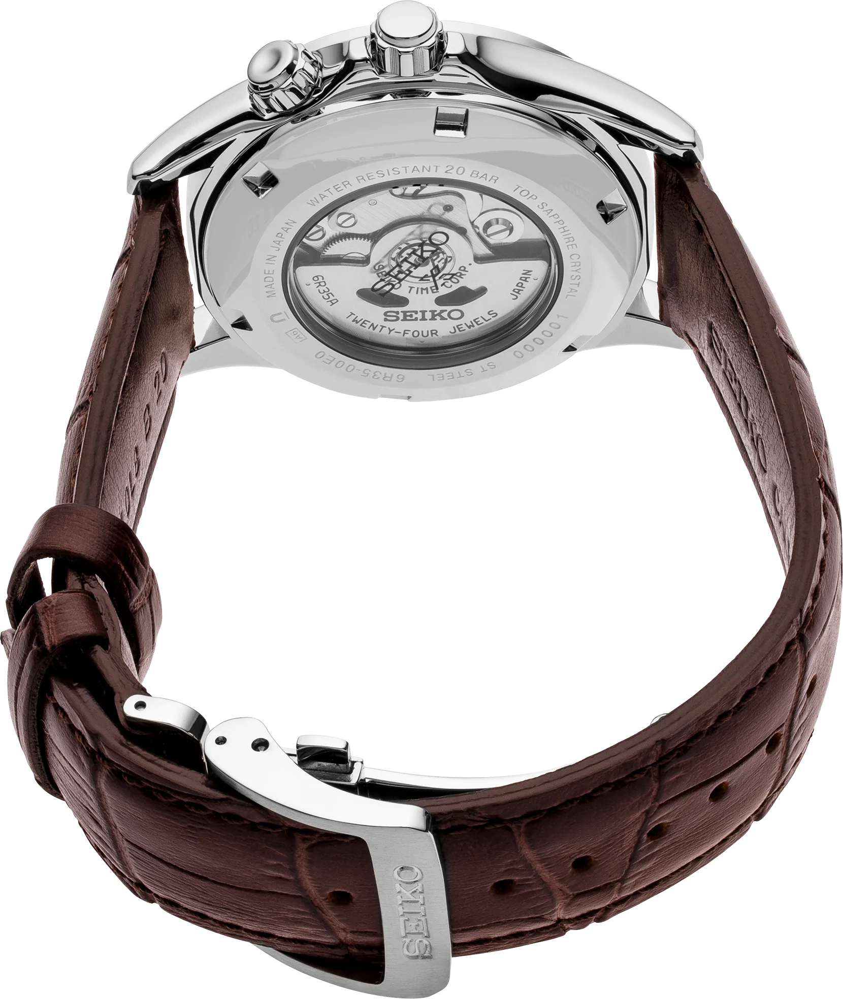 Seiko SPB121 Prospex Alpinist Watch Brown Leather Bracelet image 2