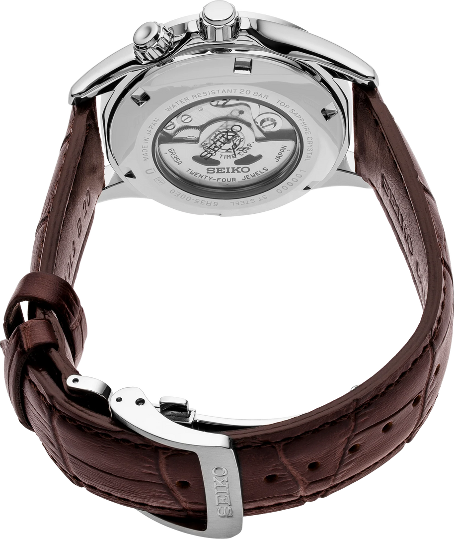 Seiko SPB121 Prospex Alpinist Watch Brown Leather Bracelet image 2