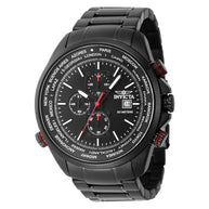 Invicta Men's 47820 Aviator Quartz Multifunction Black Dial Watch