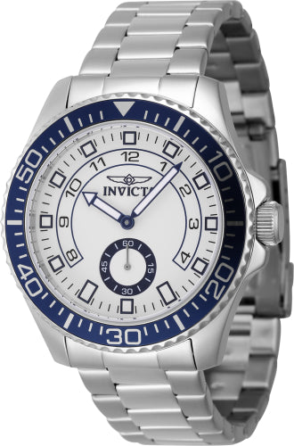 Invicta Men's 47124 Pro Diver Quartz Multifunction White Dial Watch