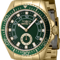Invicta Men's 47132 Pro Diver Quartz Multifunction Green Dial Watch