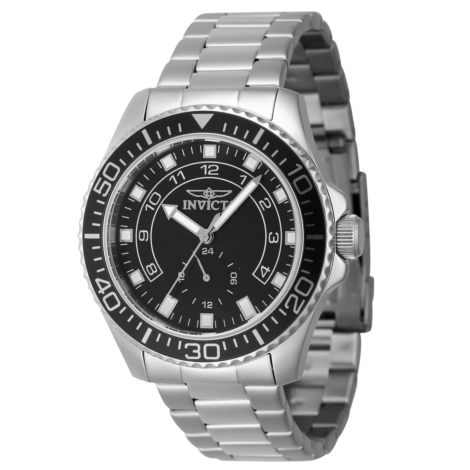 Invicta Men's 47125 Pro Diver Quartz Multifunction Black Dial Watch