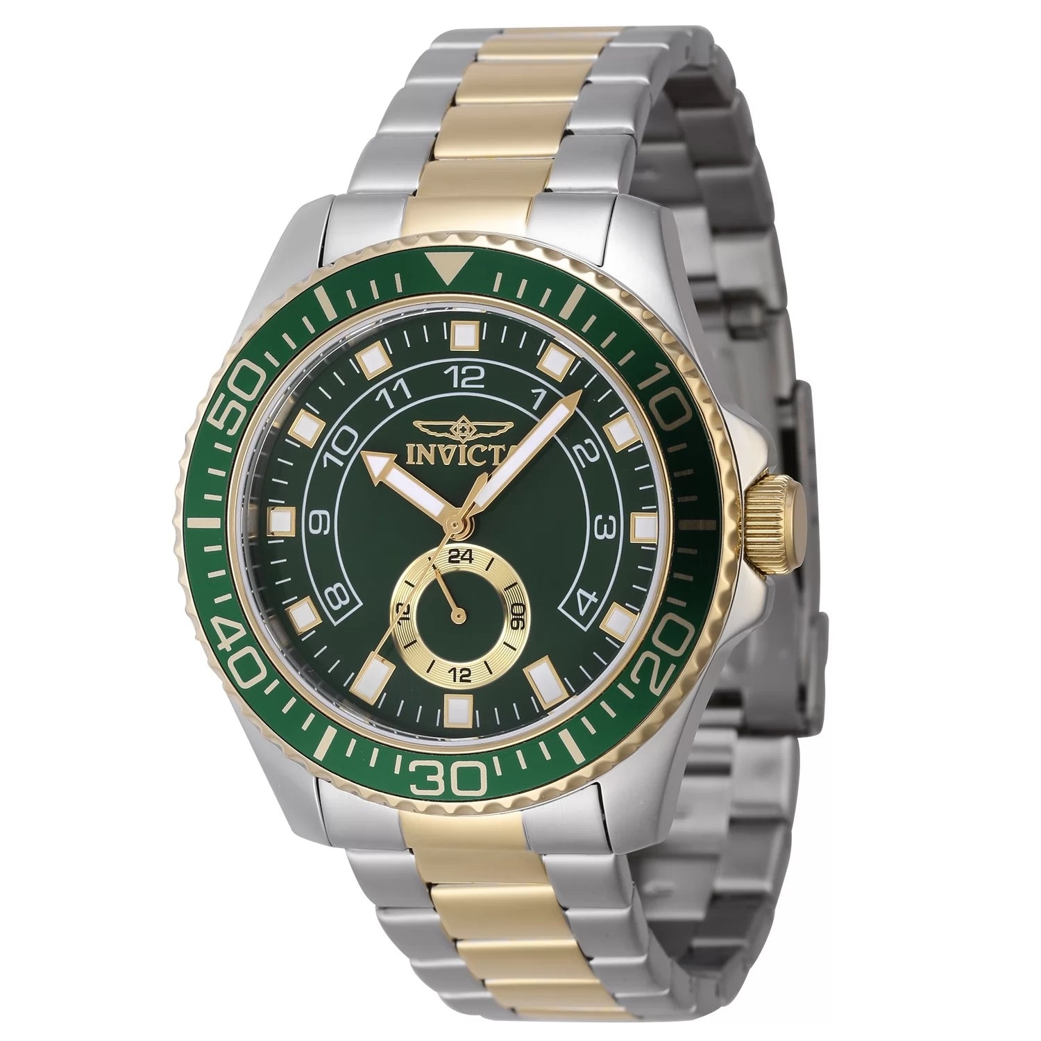 Invicta Men's 47129 Pro Diver  Quartz Multifunction Green Dial Watch