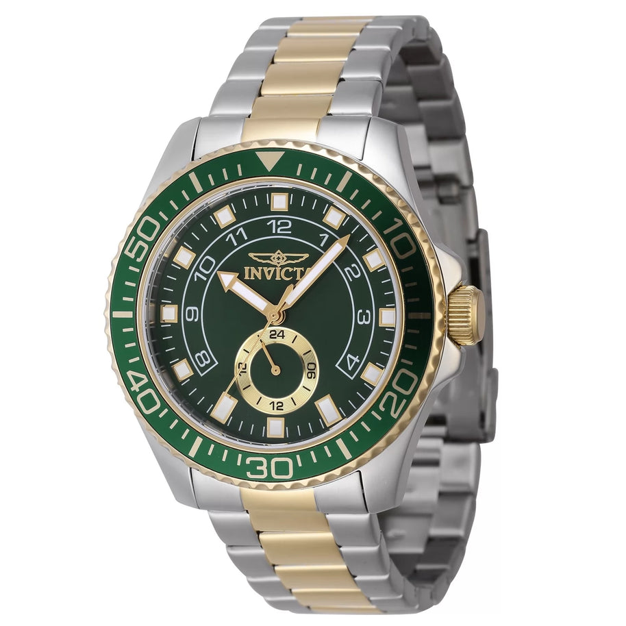 Invicta Men's 47129 Pro Diver  Quartz Multifunction Green Dial Watch