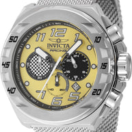 Invicta Men's 47199 Invicta Racing Quartz Chronograph Black, Yellow Dial Watch