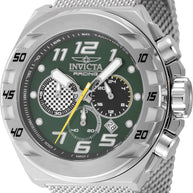 Invicta Men's 47200 Invicta Racing Quartz Chronograph Black, Green Dial Watch